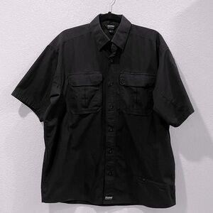 Blackhawk Warrior Wear Men's Button Short Sleeve Tactical Shirt Black Size Large